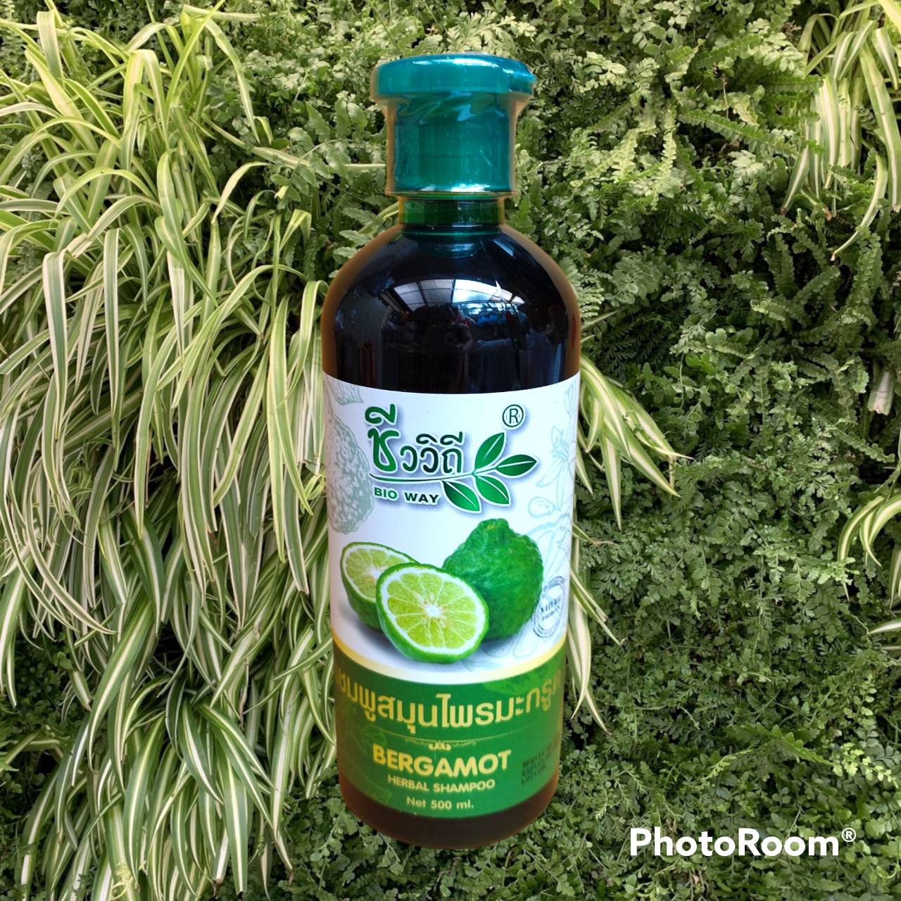 แชมพูสมุนไพรมะกรูดชีววิถี (Bergamot Herbal Shampoo Net 500 ml.