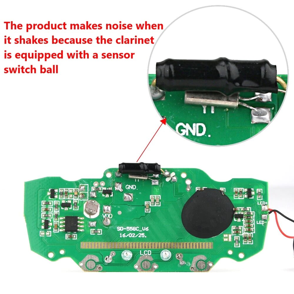 ไมล์จักรยานแบบไร้สาย sunding sd548c กรอบดำ