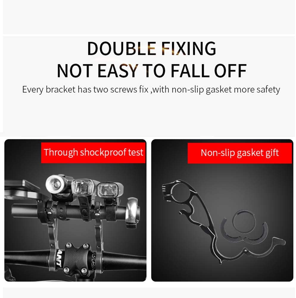 ตัวทีเสริมอุปกรณ์แบบยาวใช้กับไฟ ไมล์จักรยาน Extension Frame Aluminum Alloy Bicycle ตัวT