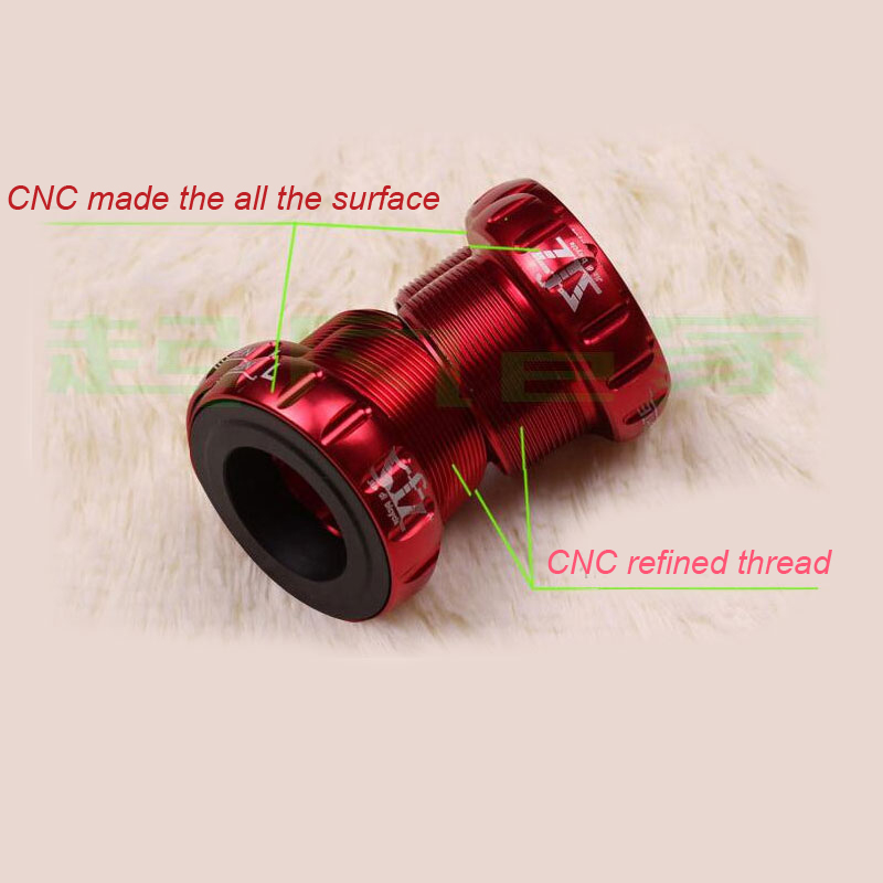 กะโหลกกลวงจักรยานแบบเกลียว ZJZ 68-73MM BB