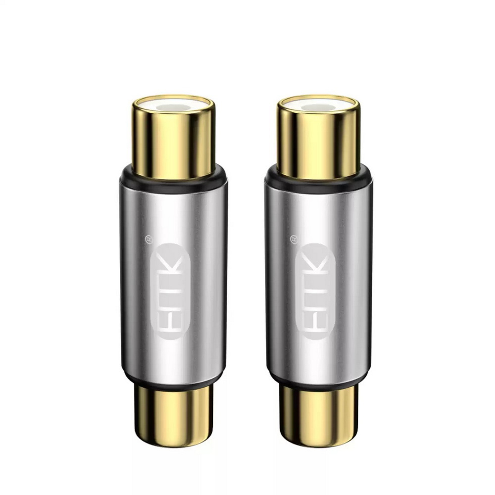 ERTK RCAFemaletoFemale หัวต่อเพิ่มความยาว สำหรับสาย RCA คุณภาพดี 1ชุด 2ชิ้น