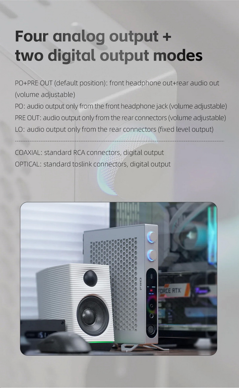 FiiO K19 DAC/AMP ตั้งโต๊ะระดับเรือธง ชิป ES9039SPRO *2 + THX AAA 788+ รองรับ MQA ประกันศูนย์ไทย