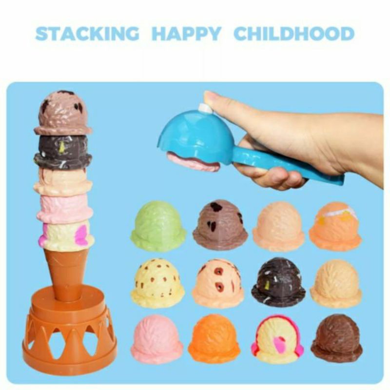เกมตักไอติม เกมตักไอศครีม icecream tower พร้อมส่งจากไทย