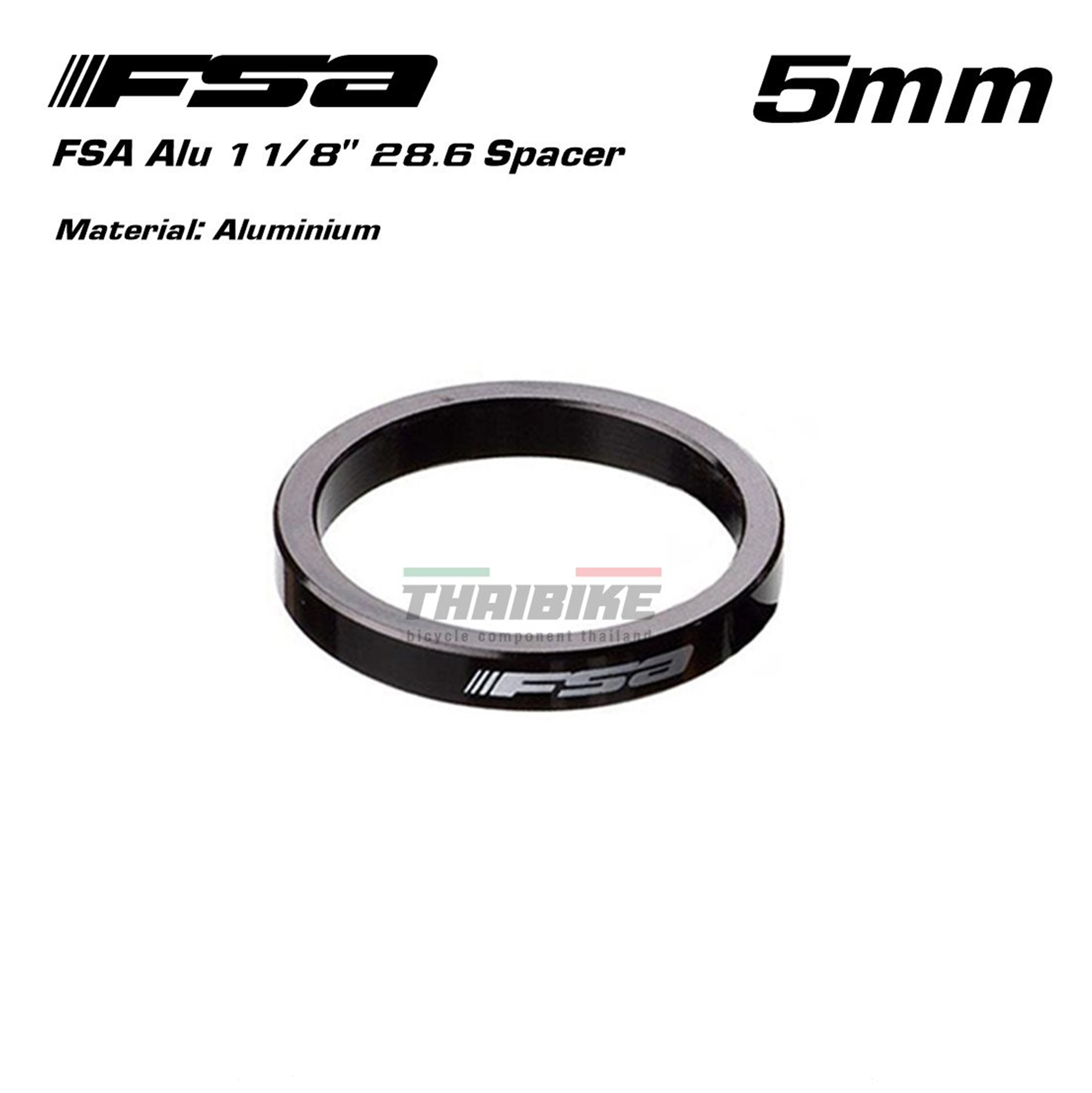 ของแท้ สเปเซอร์แหวนรองถ้วยคออลูมิเนียม FSA H2011 (28.6) 1/8'' แหวนรองคอจักรยาน