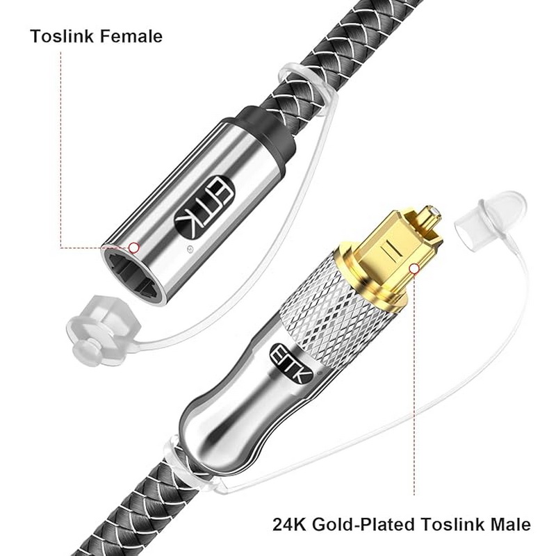 ERTK OpticalGoldExtender สายต่อยาวสัญญาณเสียงแบบ Optical SPDIF แบบ 5.1 ประกันศูนย์ไทย