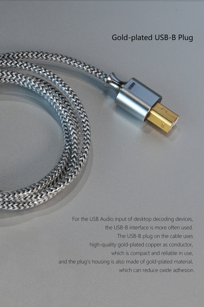 DD TC07BA สายแปลง USB-A เป็น USB-B สำหรับเครื่องเสียง