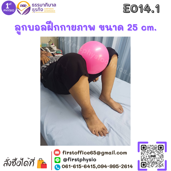 ลูกบอลกายภาพ ขนาด 25 cm. /ลูกบอลออกกำลัง /บอลกายภาพบำบัด (Fitball Mini)
