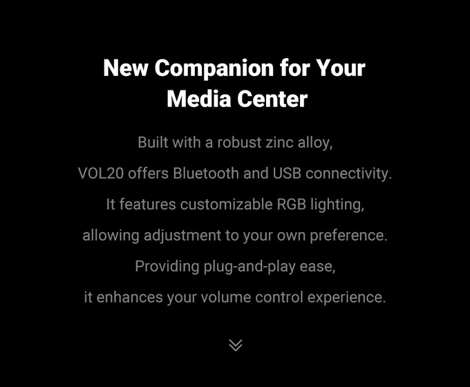 Fosi Audio VOL20 ปุ่มควบคุมระดับเสียงมัลติมีเดียผ่านบลูทูธพร้อมไฟ RGB ประกันศูนย์ไทย