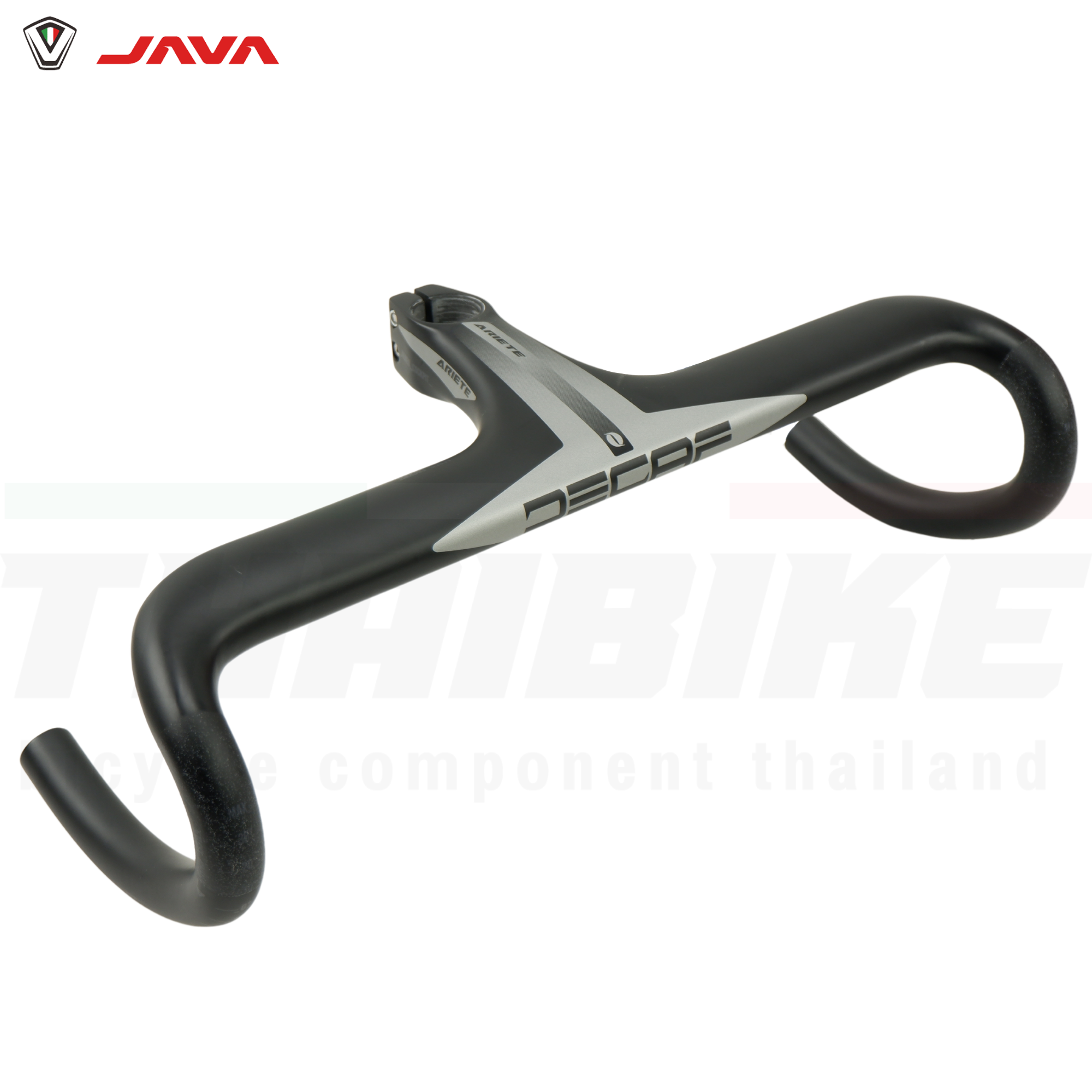 แฮนด์จักรยานคาร์บอนอินทริเกรตเสือหมอบ JAVA DECAF รุ่น ARIETE