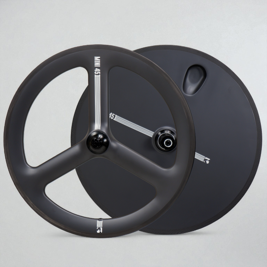 ชุดล้อ VISP DISC ทึบ + ล้อหน้า 3 Spokes | สำหรับรถ 20 นิ้ว (451) | รองรับทั้ง Disc Brake และ Rim Brake | ล้อหลังทึบ ลู่ลมสุด!