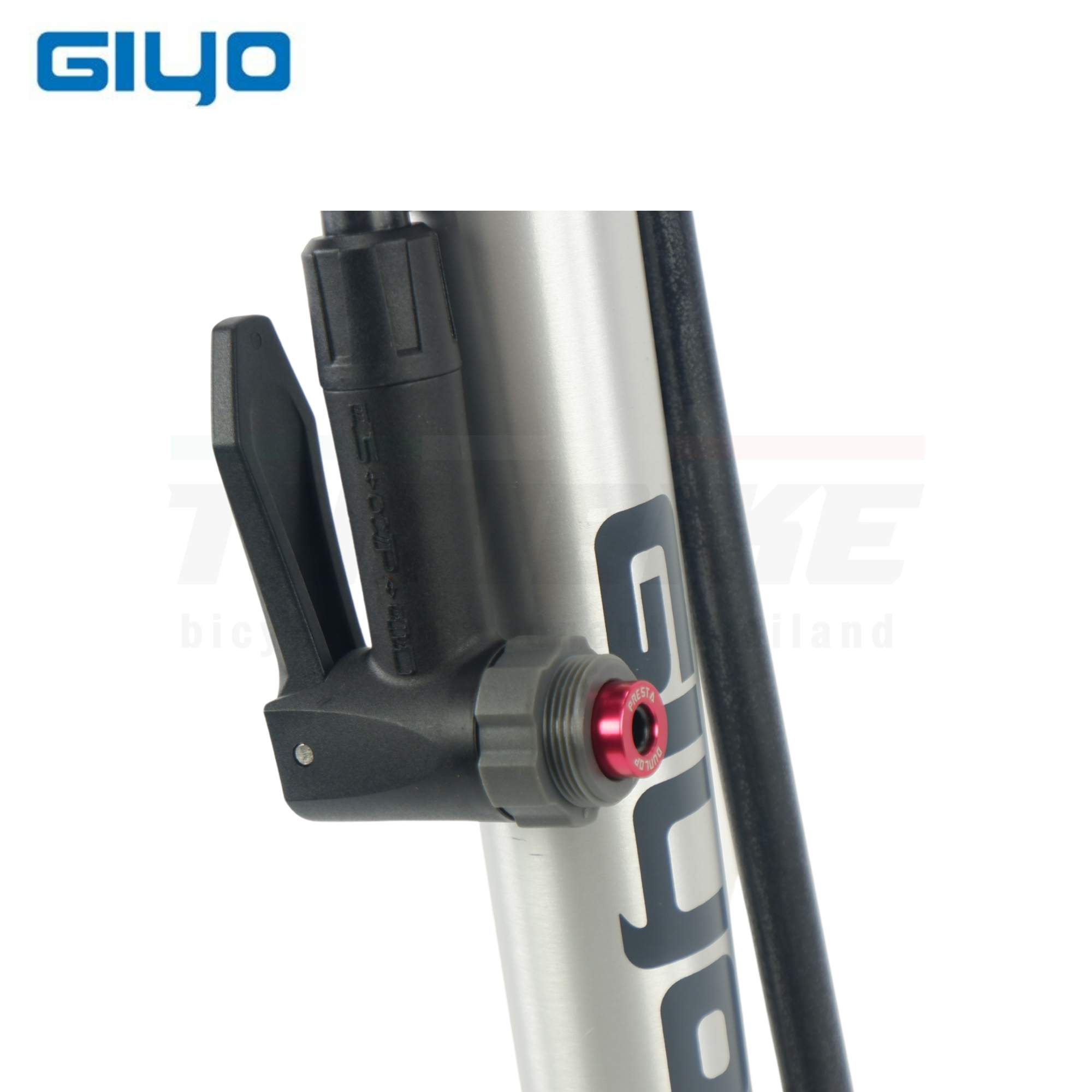 สูบจักรยานแบบตั้งพื้น GIYO GF-31PEV 160PSI สูบได้สองหัว สูบตั้งพื้น
