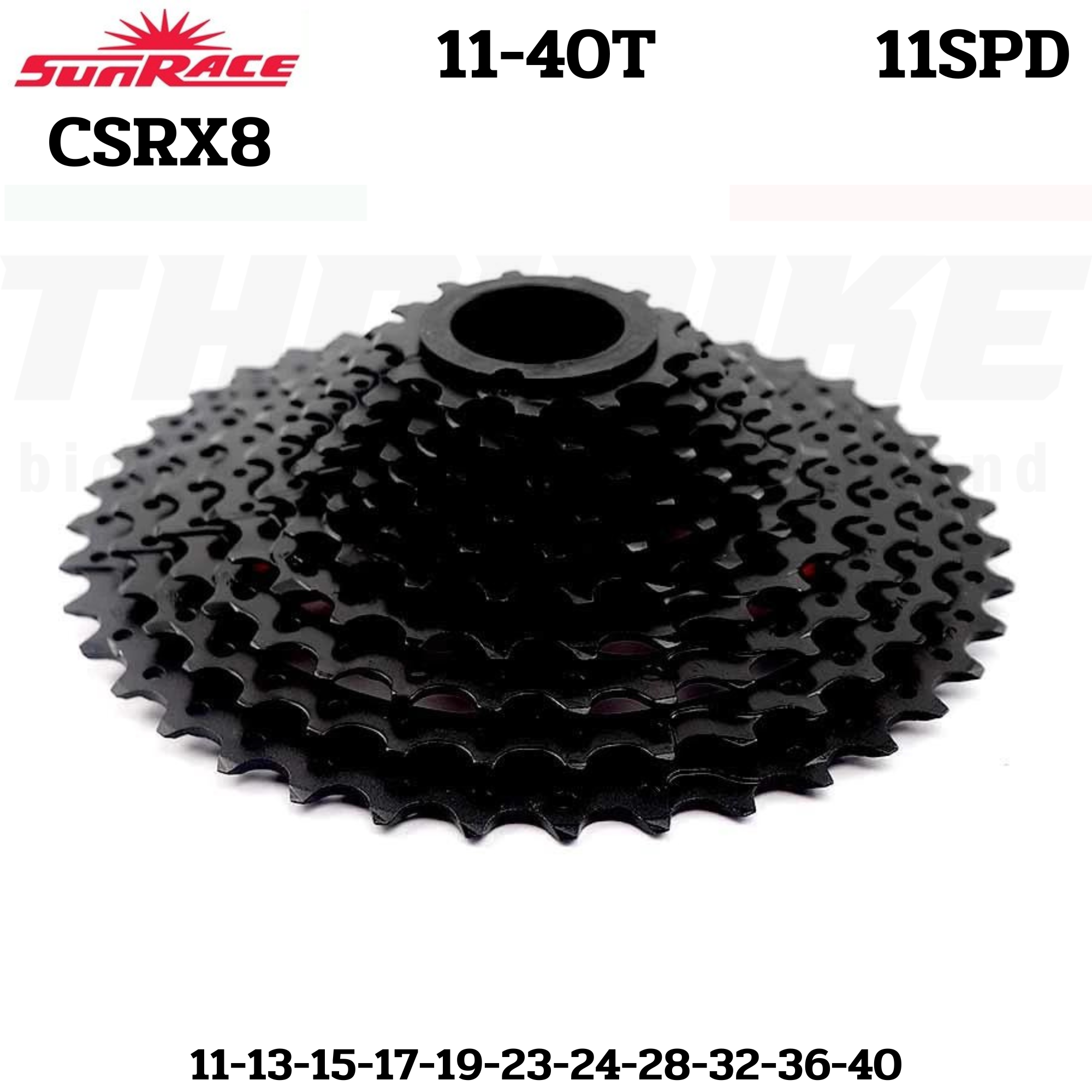 เฟืองจักรยานเสือหมอบ SUNRACE RX8 11SPEED 11-40T 11-42T ตัว TOP