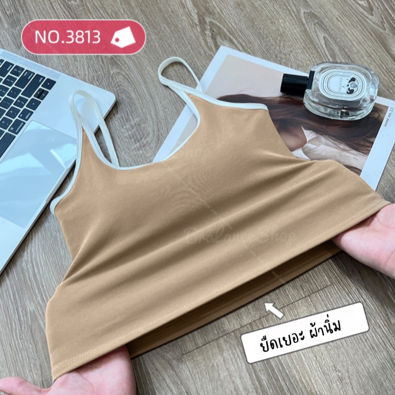 BLS✿3813 สายเดี่ยวครอปบราแฟชั่น