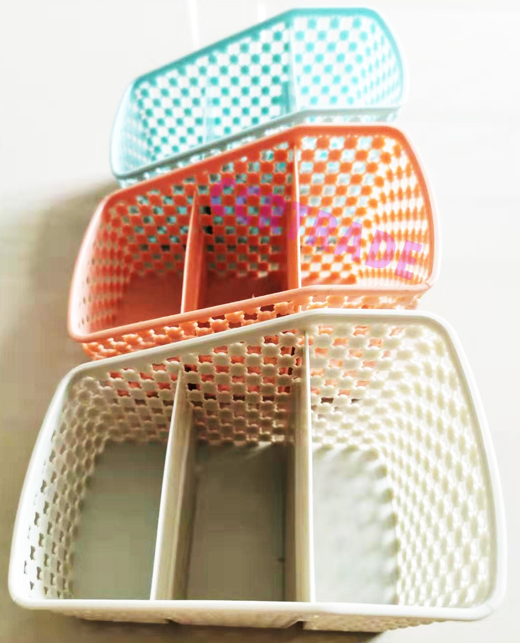 ตะกร้าใส่เครื่องปรุง 3 ช่อง 10x13 ซม.