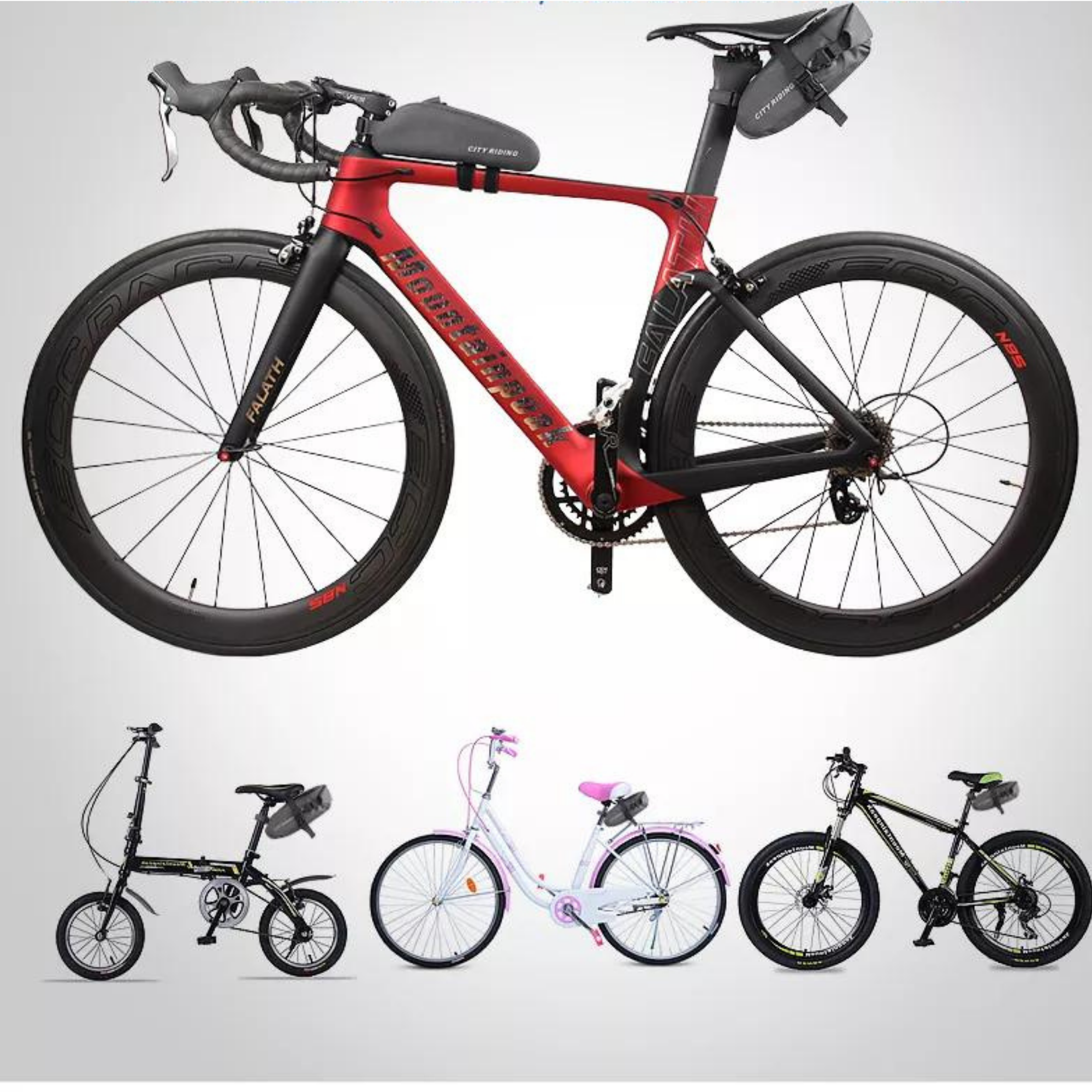 กระเป๋าใต้อานจักรยาน กันน้ำ ผ้าดี CITY RIDING