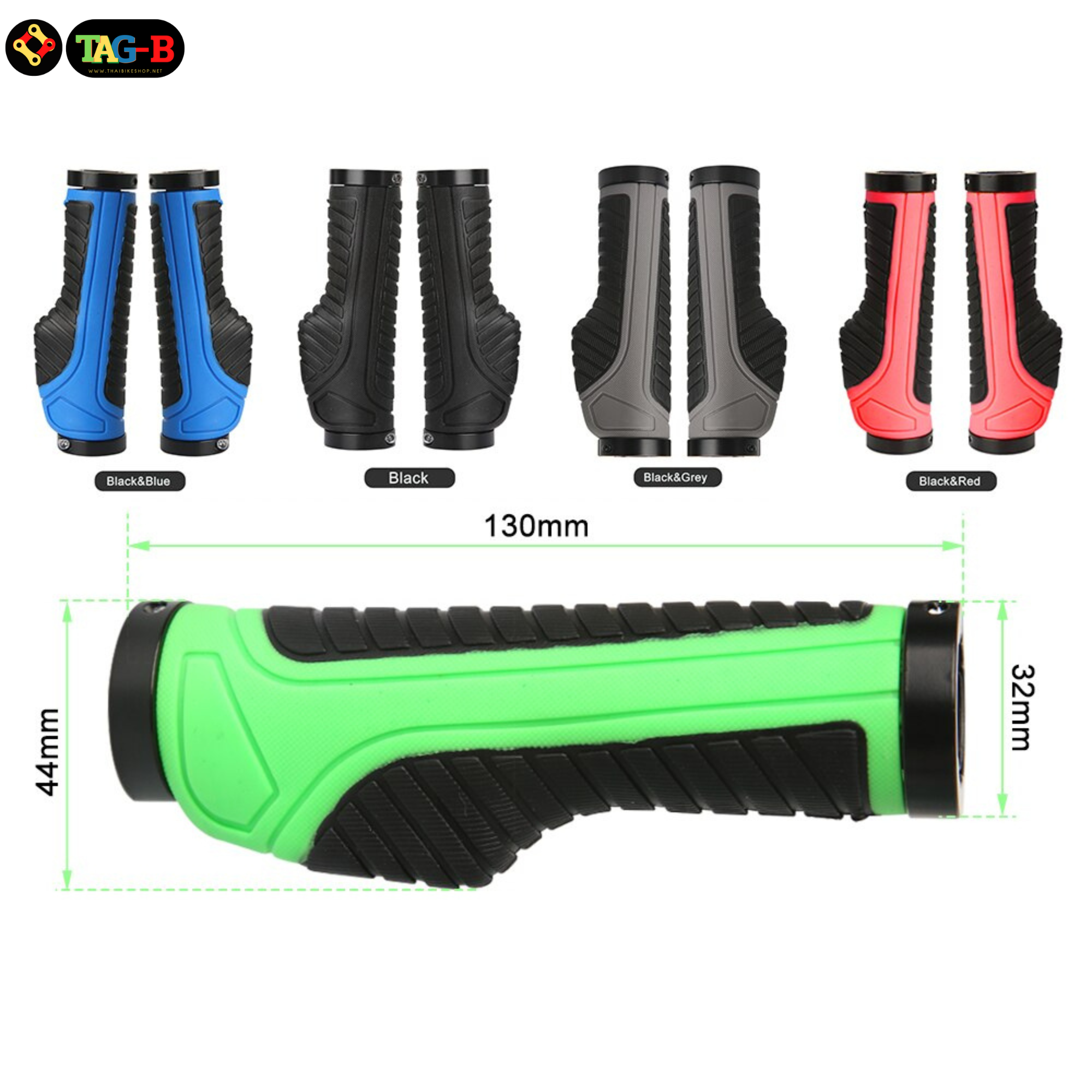 ปลอกแฮนด์จักรยานแบบรัด มีส่วนรองรับมือ SD พร้อมรัดสองชั้น