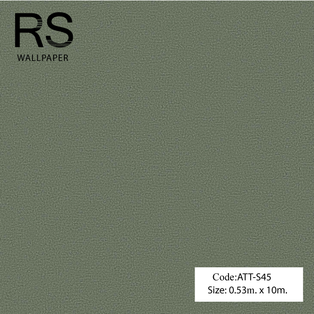 วอลเปเปอร์พื้นเรียบสีเขียวแก่ปนเหลืองทอง ATT-S45