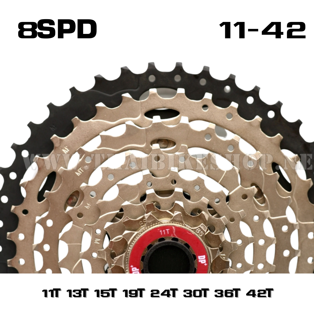 เฟืองจักรยานแบบสวม DP+ 8spd ขนาด 11-42T เฟืองสายเขา