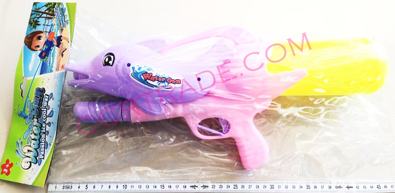 ปืนฉีดน้ำจัมโบ้สีหวาน ลายโลมา 44 ซม.(1x3)