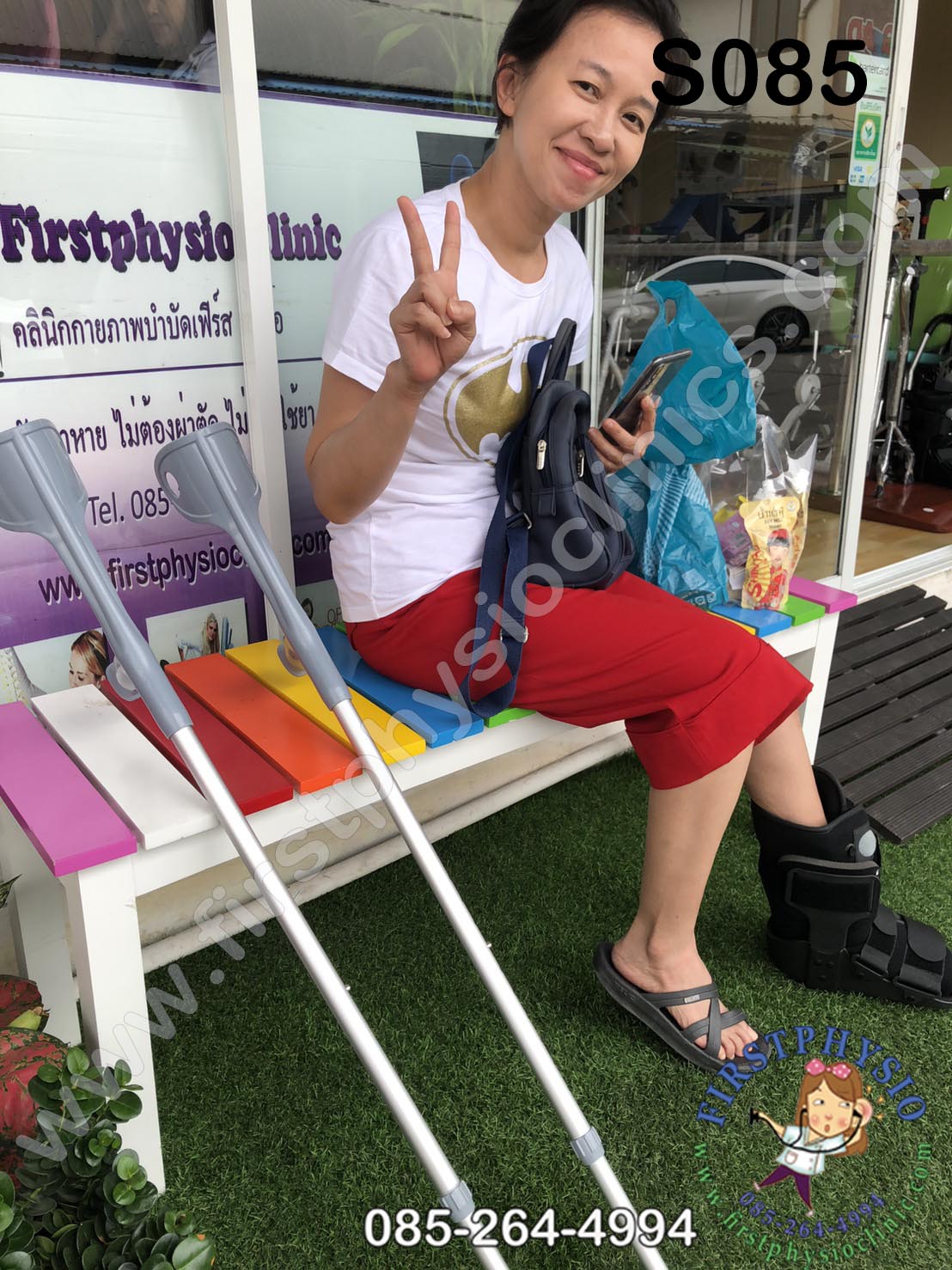 รองเท้าเฝือกลม แบบสั้น / เฝือกลม /รองเท้าหลังถอดเฝือก / รองเท้าเฝือก (air cast)/อุปกรณ์ช่วยพยุงเท้าและข้อเท้า เฝือกเท้าและข้อเท้า ป้องกันการกระแทกลดอาการบาดเจ็บ ป้องกันกระดูกเคลื่อนผิดที่