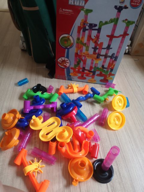 Marble run ตัวต่อรางลูกแก้ว 105 ชิ้น พร้อมส่งจากไทย