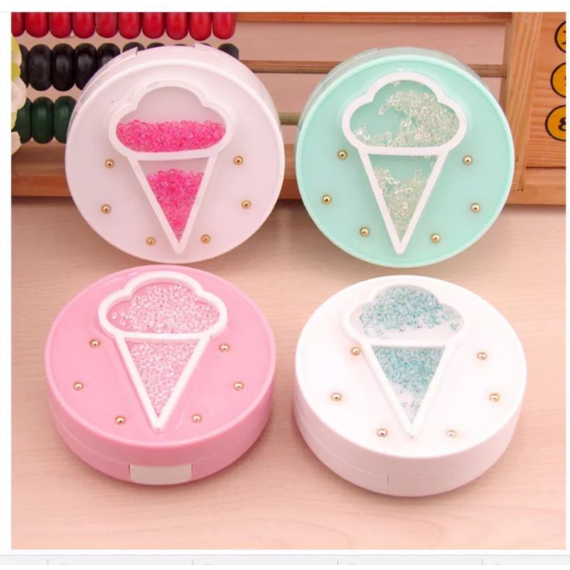 กล่องใส่รี ไอติม Ice Creamวิ้งๆ น่ารัก มีกระจก