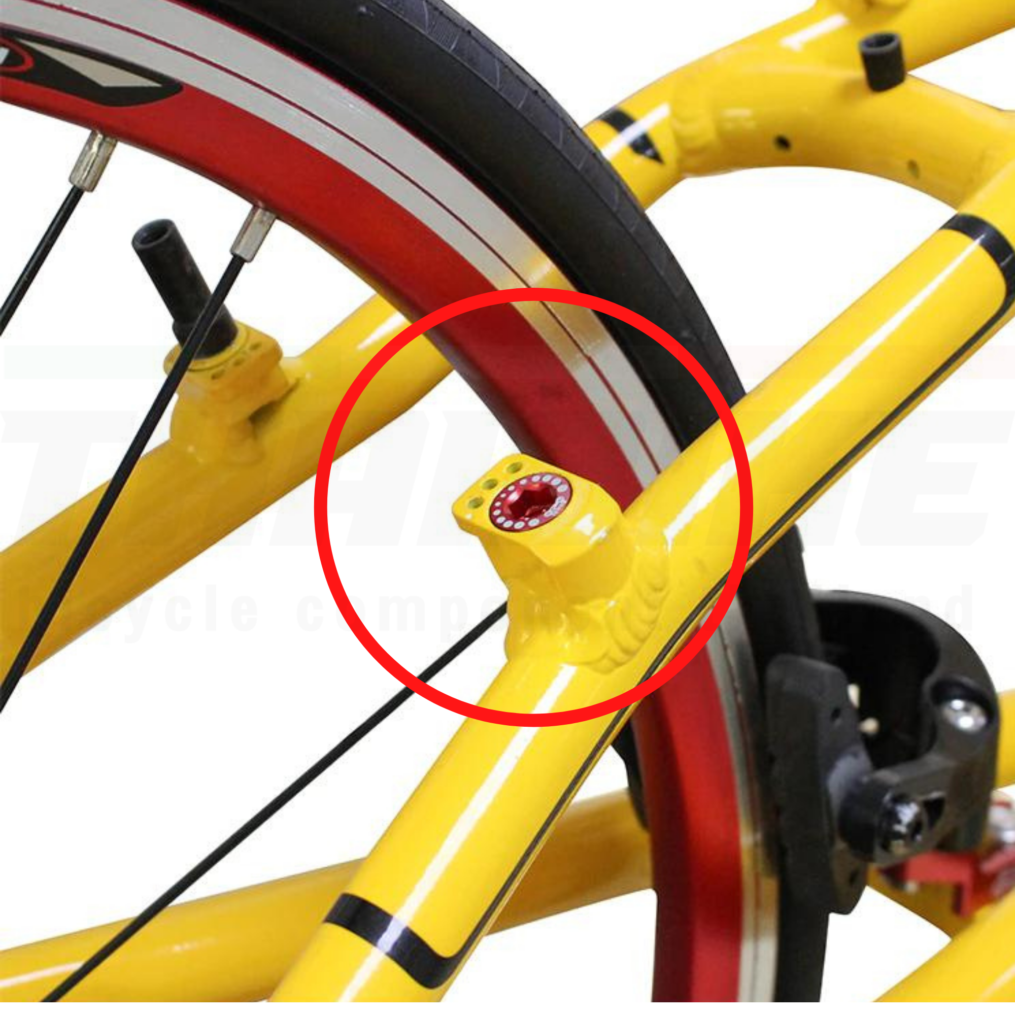 น็อตปิดวีเบรคจักรยานแบบอลูมิเนียม PROFAITH M10X8มม. Bolt For V Brake Hole