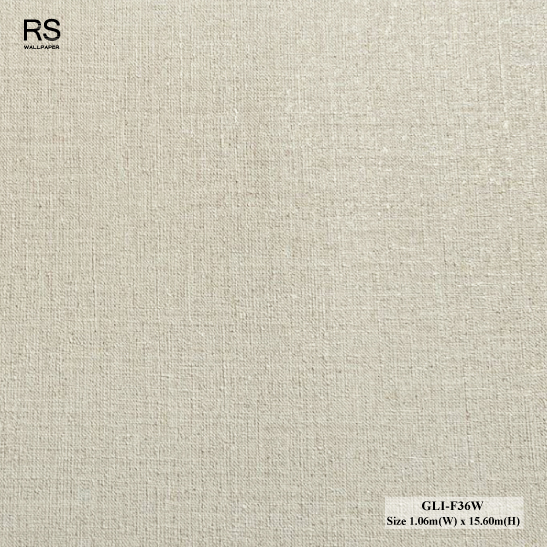 วอลเปเปอร์สีน้ำตาลอ่อน มีกากเพชรสีทอง GLI-F36W