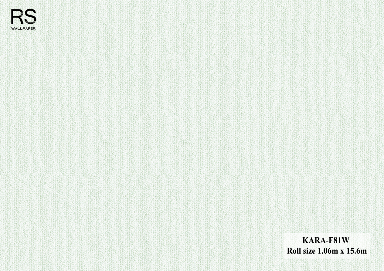 วอลเปเปอร์ สีเขียวอ่อนพาสเทล KARA-F81W