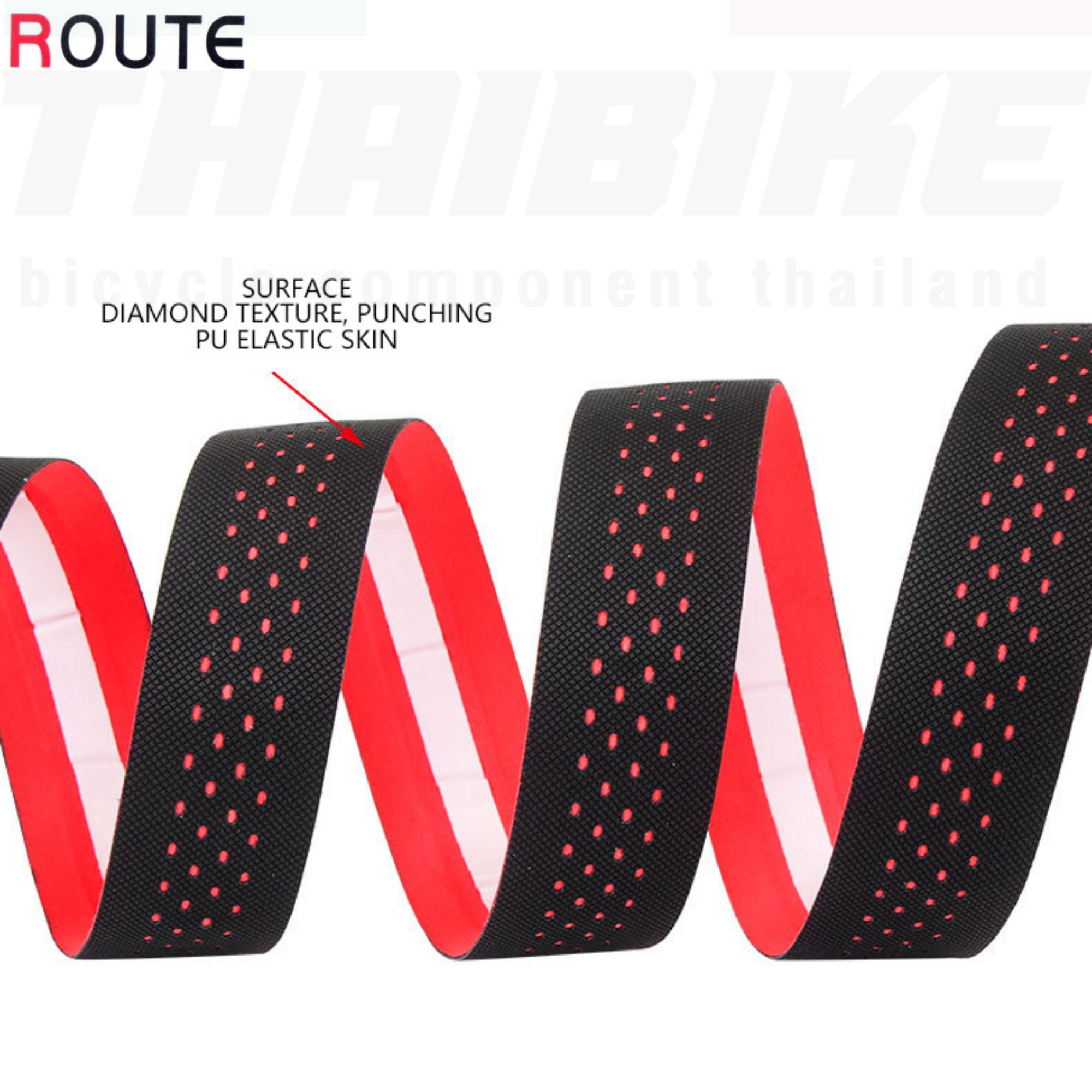 ผ้าพันแฮนด์จักรยานเสือหมอบ ROUTE แบบ 2TONE DOT