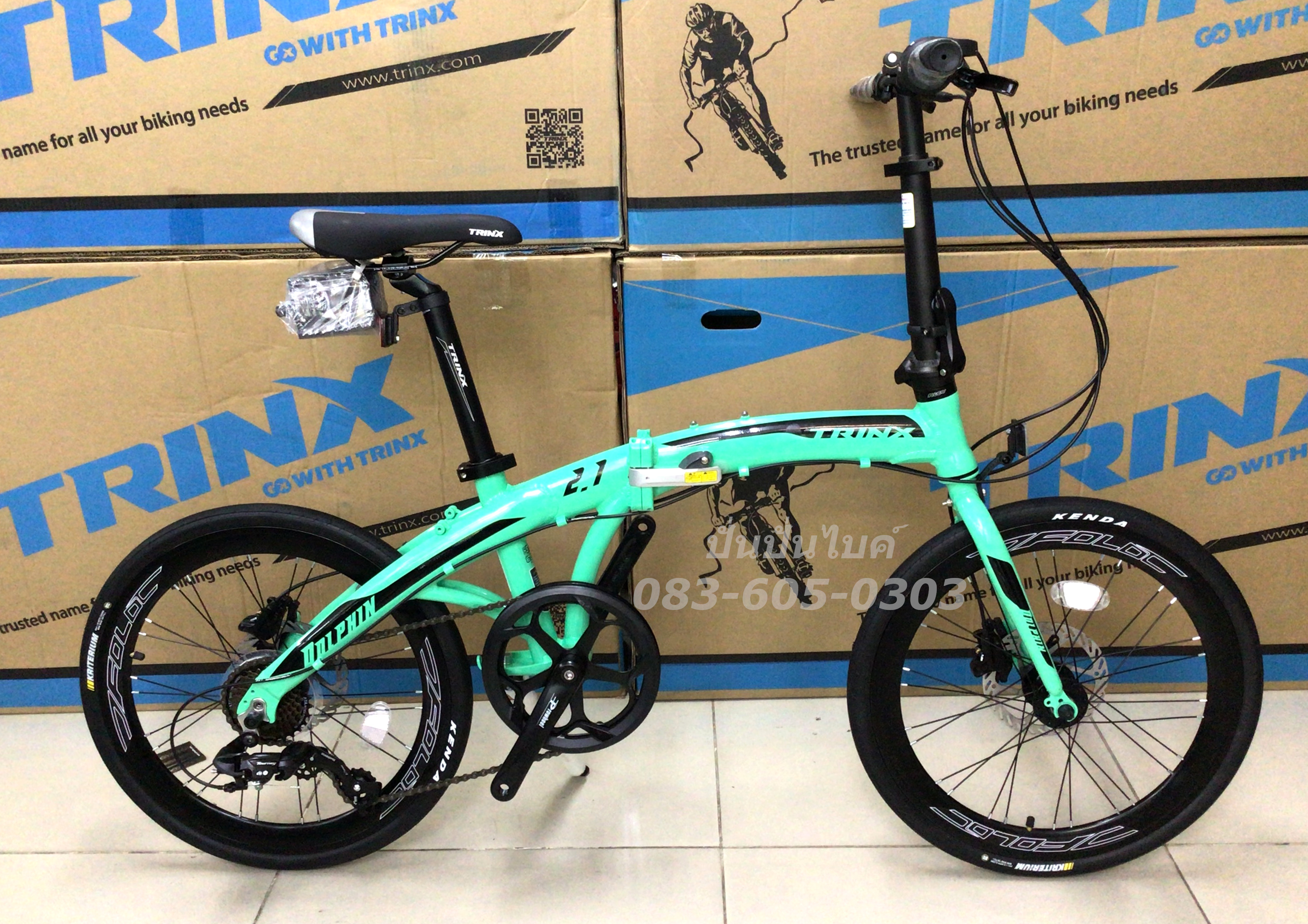 TRINX : DOLPHIN 2.1 จักรยานพับ 20" 7 สปีด ดิสเบรคน้ำมัน
