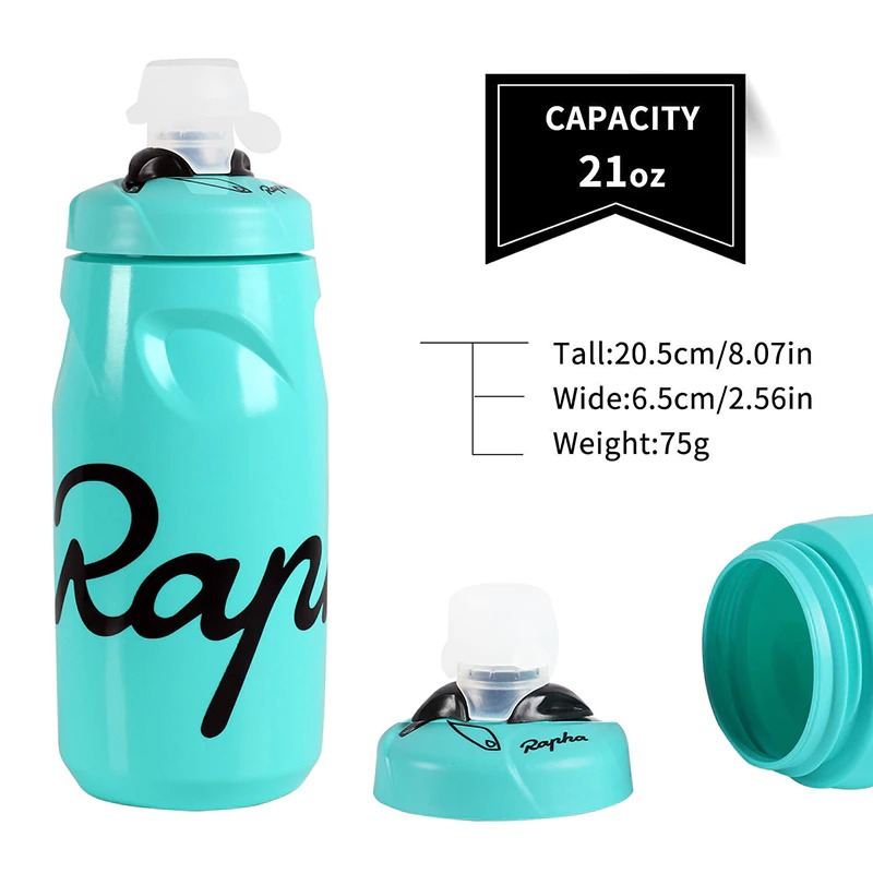 NEW !!ขวดน้ำจักรยาน rapha ของแท้ พลาสติกนุ่ม ขนาด 620ml พิเศษแถมฟรีฝาปิดขวด