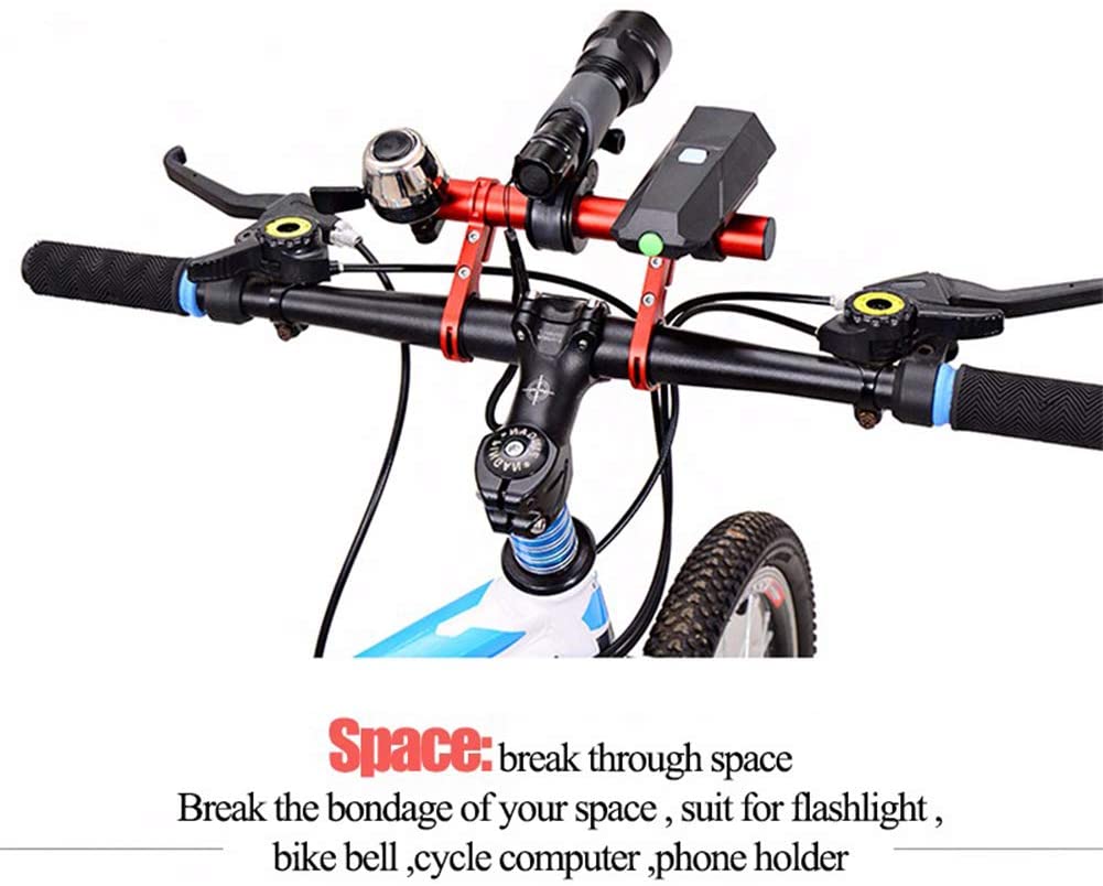 ตัวทีเสริมอุปกรณ์แบบยาวใช้กับไฟ ไมล์จักรยาน Extension Frame Aluminum Alloy Bicycle ตัวT