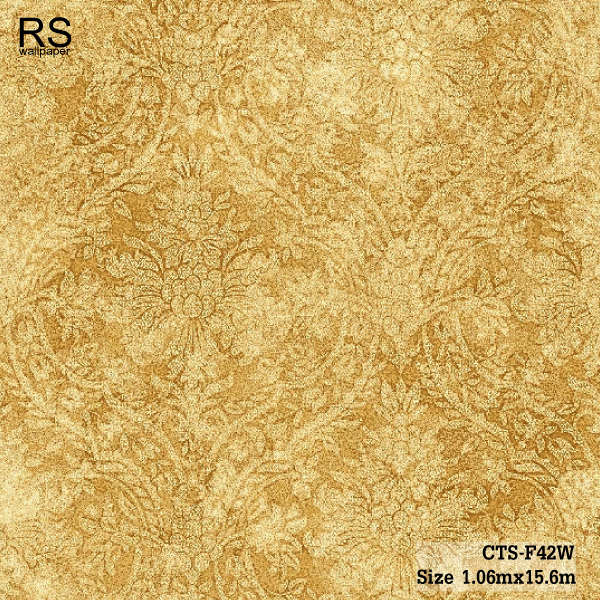 วอลเปเปอร์ ลายหลุยส์ สีทองน้ำตาล CTS-F42W