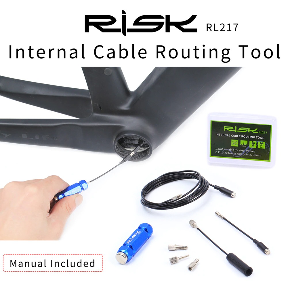 ตัวช่วยดึงสายเบรค สายเกียร์จักรยาน สำหรับเฟรมซ่อนสาย RISK RL217