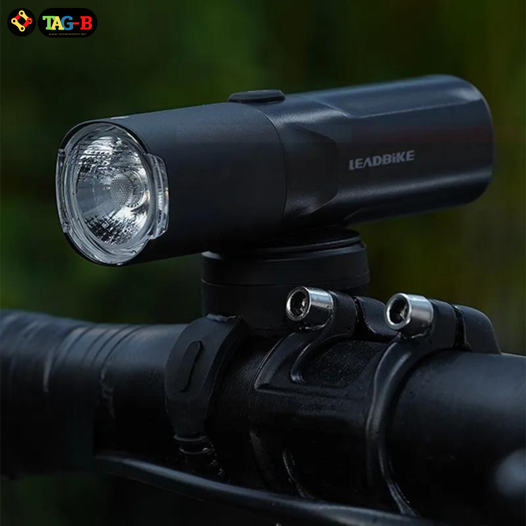 ไฟหน้าจักรยาน LEADBIKE THAIBIKE ติดเมาส์ GOPRO ไฟจักรยานสว่างมาก 400/600/800LM