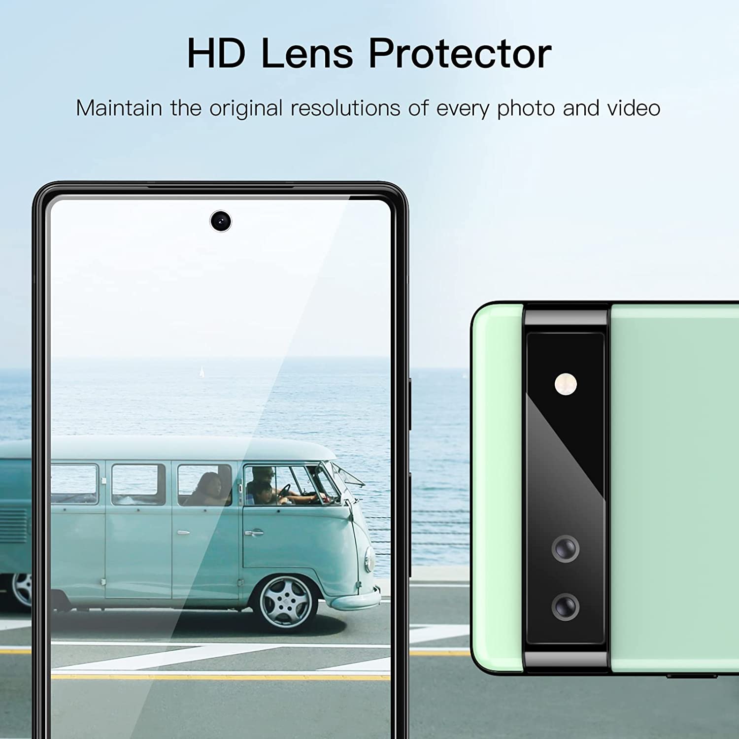 JETech Screen Protector for Google Pixel 6a 2-Pack Each