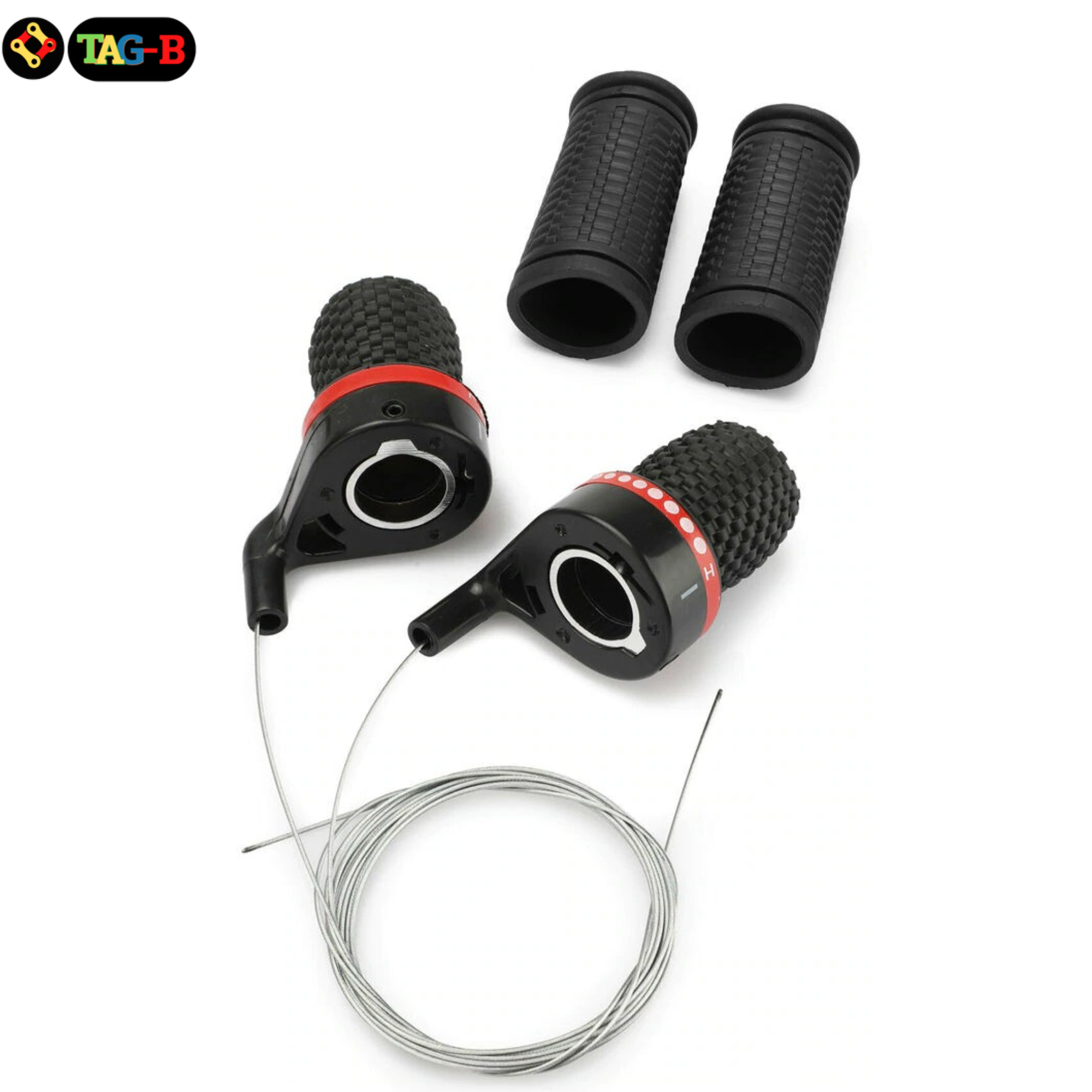 มือเกียร์จักรยานแบบเกียร์บิด ซ้าย ขวา Gear Grip Shift Levers ไม่มี index