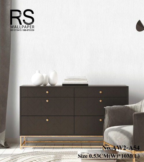 วอลเปเปอร์สีพื้นขาวครีม เเท็กเจอร์นูน ริ้วเล็กๆ AW2-A54