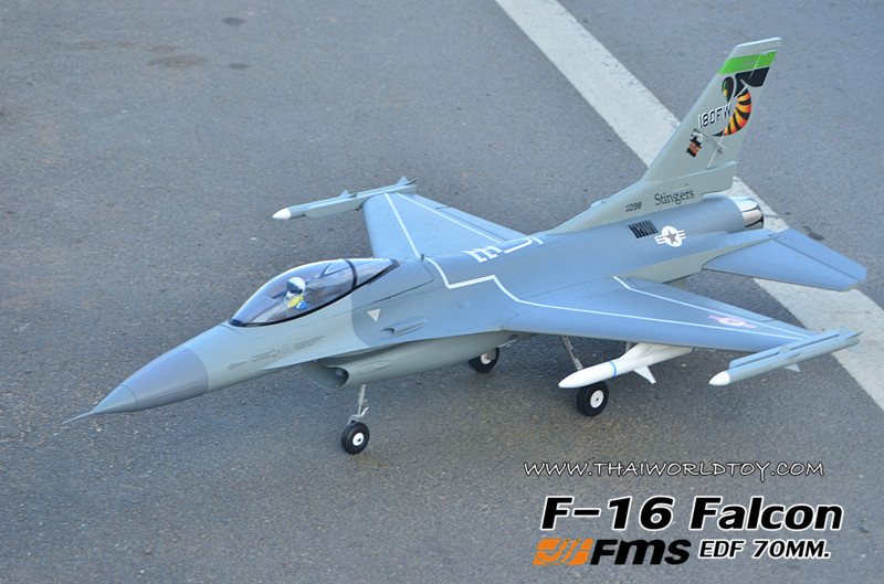 F-16 Fighting Falcon 70MM. FMS+พับล้อ