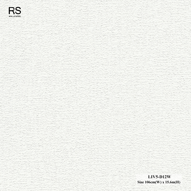 วอลเปเปอร์ลายผ้า สีขาว LIV5-D12W