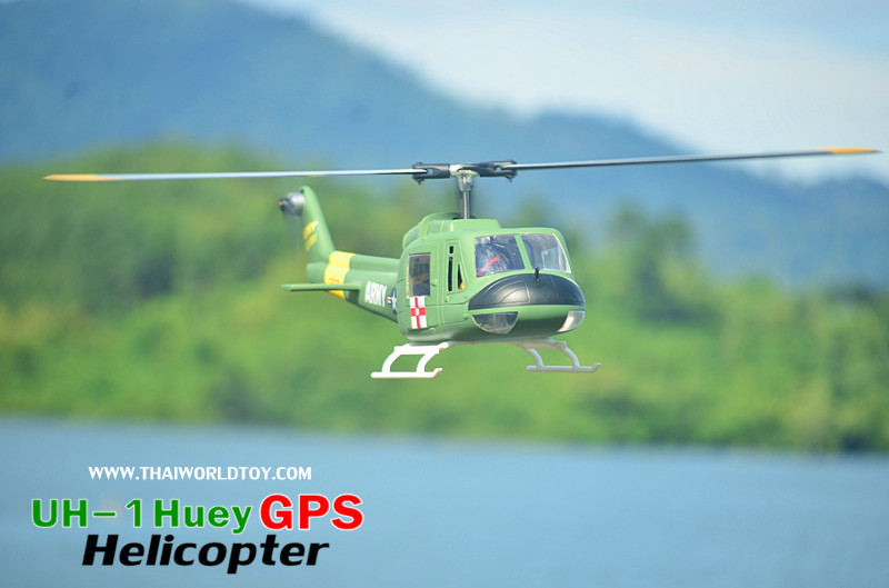 ๊็UH-1 Huey GPS Helicopter 450 FLywing+H1