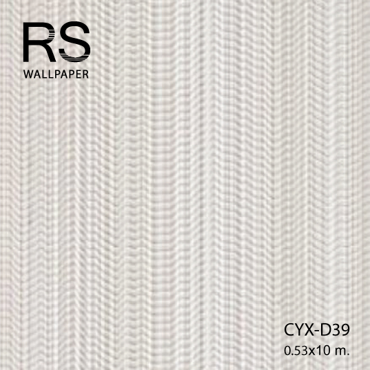 วอลเปเปอร์สีพื้น แท็กเจอร์แนวตั้ง มีกลิเตอร์ สีขาว ครีม CYX-D39