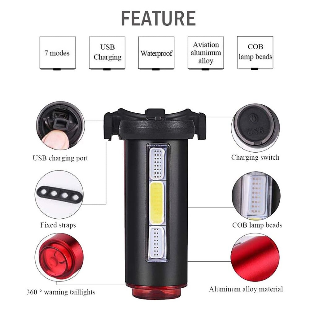 ไฟท้ายจักรยาน THAIBIKE COMET 360 องศา