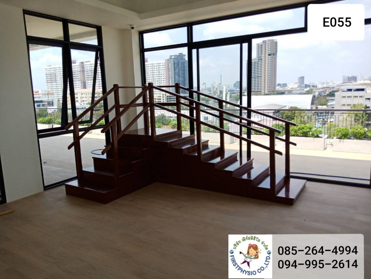 บันไดเข้ามุม 2 ทาง/Corner Style Staircase /E055