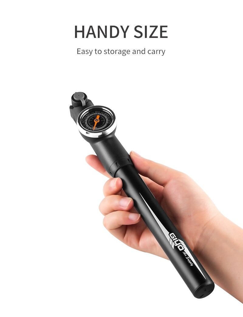 สูบลมจักรยานพกพา GIYO GP-871E 120PSI