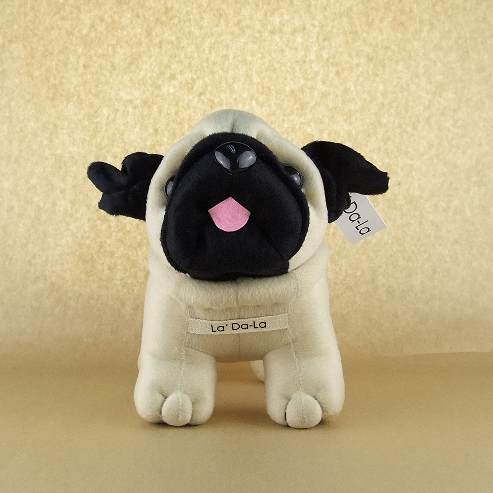 ตุ๊กตาหมาปั๊ก สีครีม Pug Softy Toy - M WHITE ตุ๊กตาหมา ติดชื่อได้ ของขวัญวันเกิด ของขวัญรับปริญญา