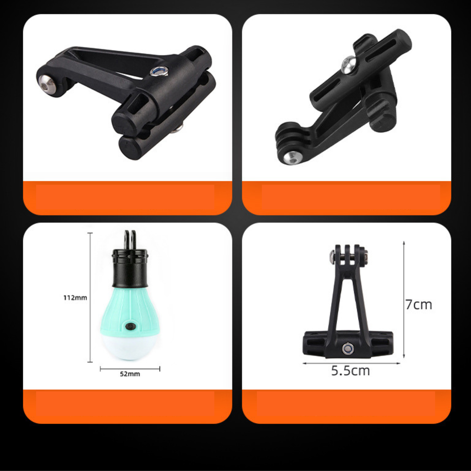 ไฟท้ายจักรยาน TAG-B แบบติดใต้อาน ใช้งานได้ 2แบบ ไฟตั้งแคมป์