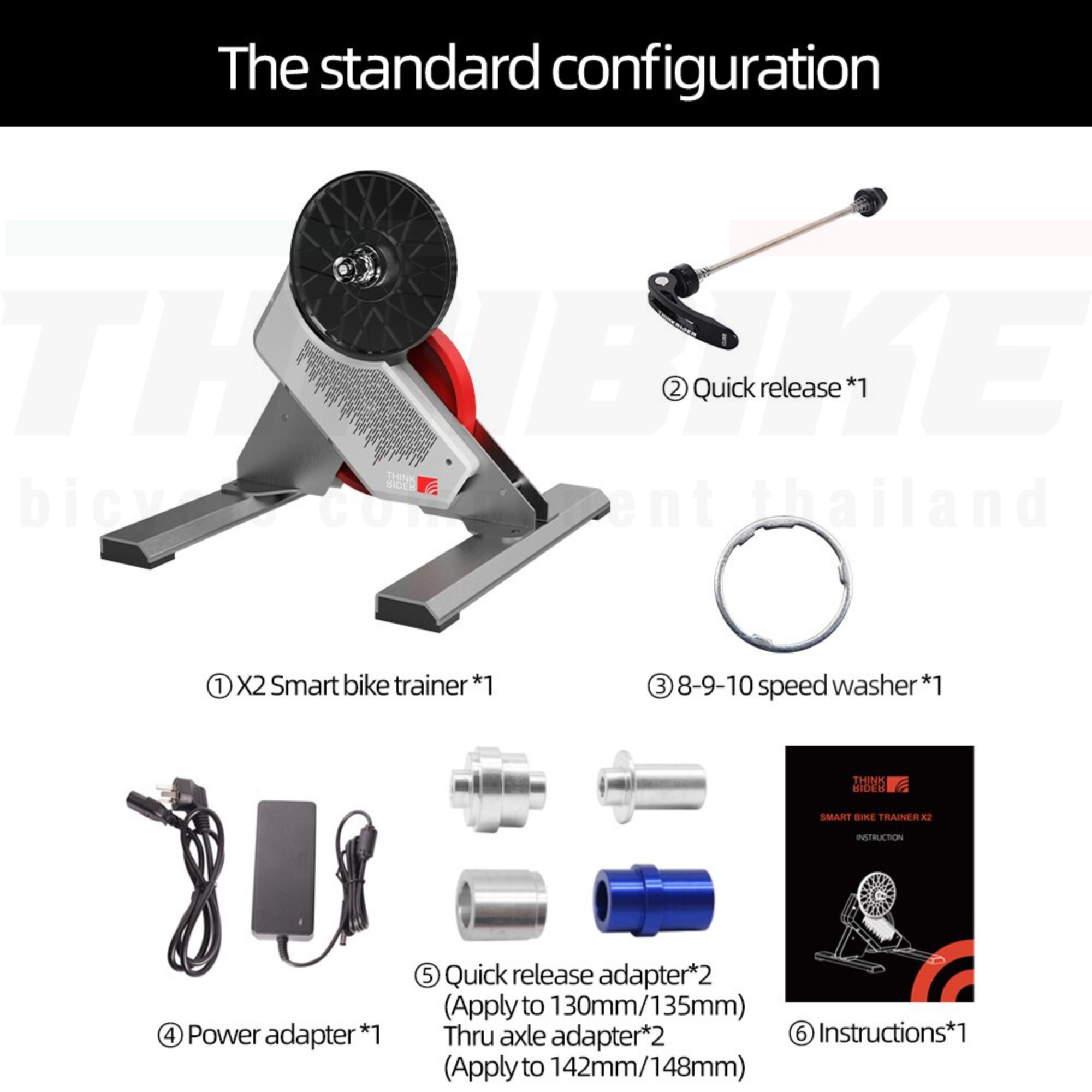 (ประกันไทย)สมาร์ทเทรนเนอร์จักรยาน Thinkrider Power trainer รุ่น X2