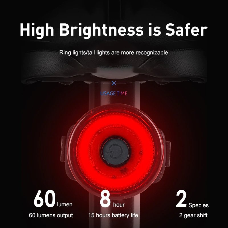 ไฟท้ายจักรยาน THAIBIKE Highlight Creative Taillights ไฟสีแดง